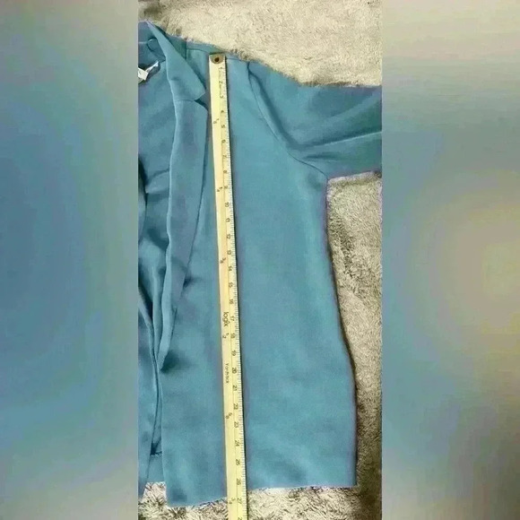 Philosophy Open Cardigan Sz 12 Blue Light weight NWT business casual Officewear - Picture 11 of 11
